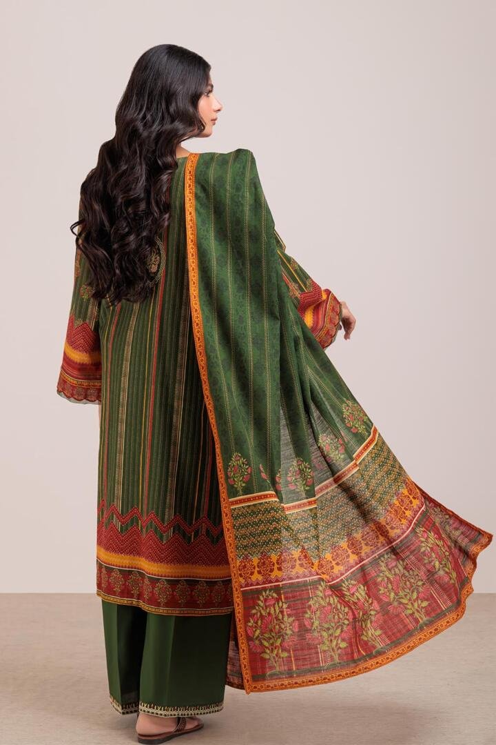 BONANZA SATRANGI 3PC PRINTED KHADDAR SUIT (W23S13P05)