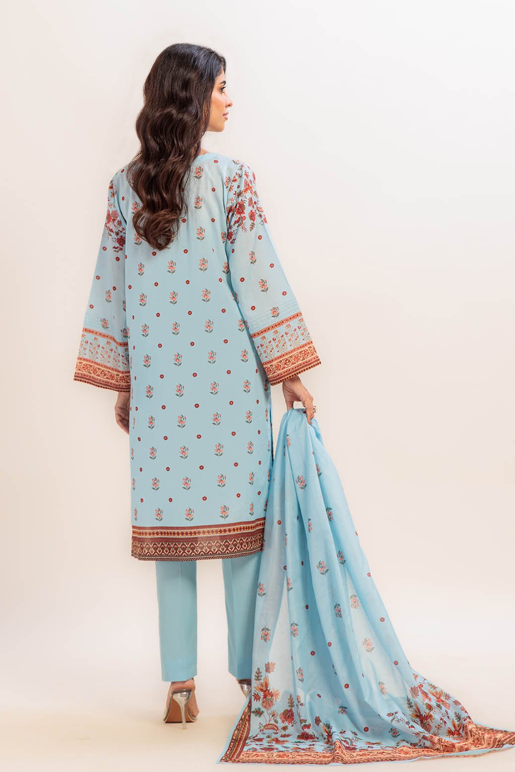 BONANZA SATRANGI 3PC PRINTED LAWN SUIT (1S24P3P844)
