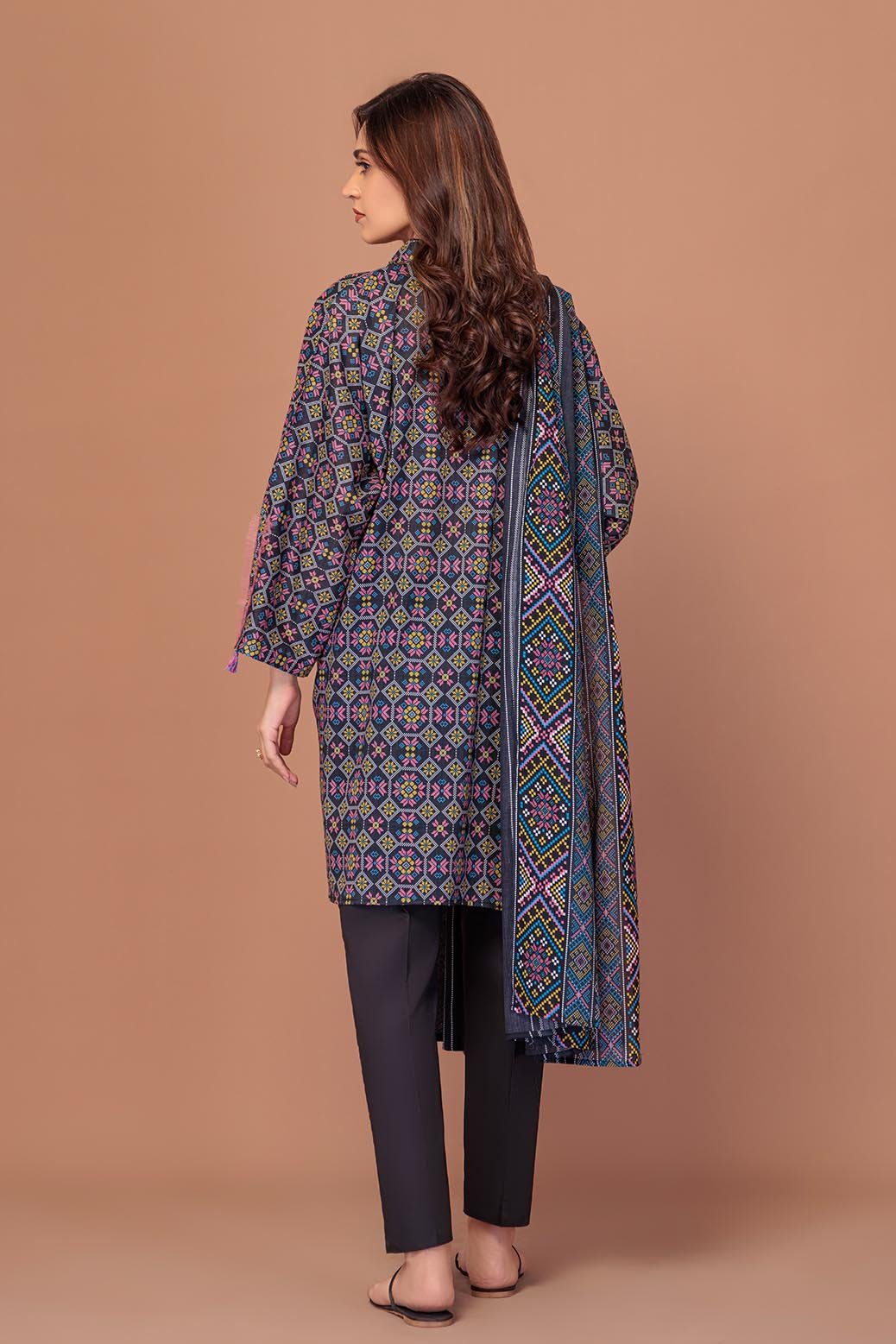 BONANZA SATRANGI 3PC PRINTED LAWN SUIT (1S24P3P594)
