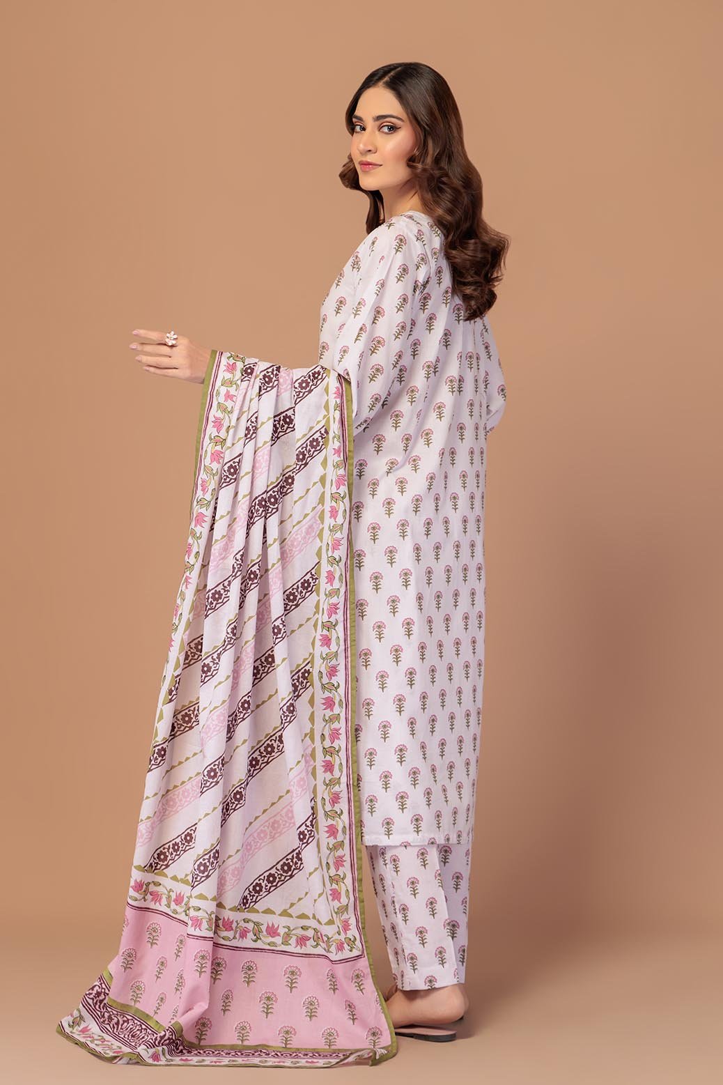 BONANZA SATRANGI 3PC PRINTED LAWN SUIT (1S24P3P303)