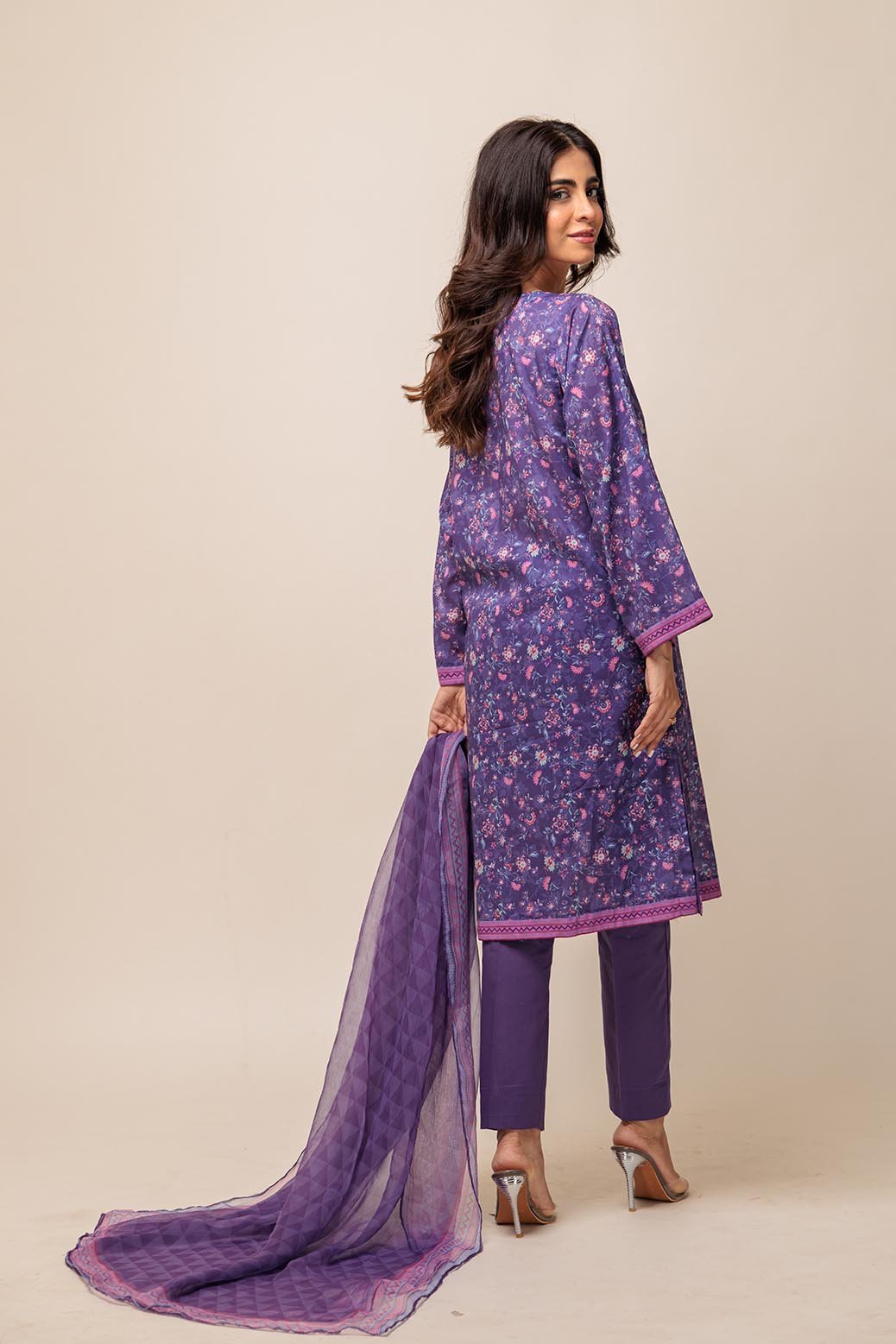 BONANZA SATRANGI 3PC PRINTED CAMBRIC SUIT (ASR233P21)