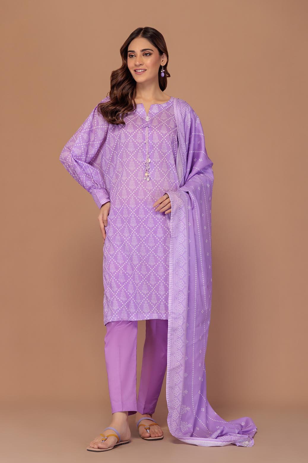 BONANZA SATRANGI 3PC PRINTED LAWN SUIT (1S24P3P595)