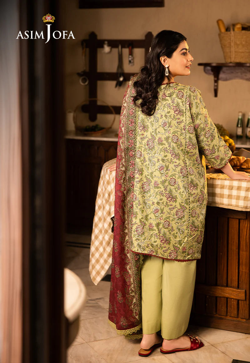 Asim Jofa 3Pc Printed Lawn Suit AJUBJ-31 gulbuy.com