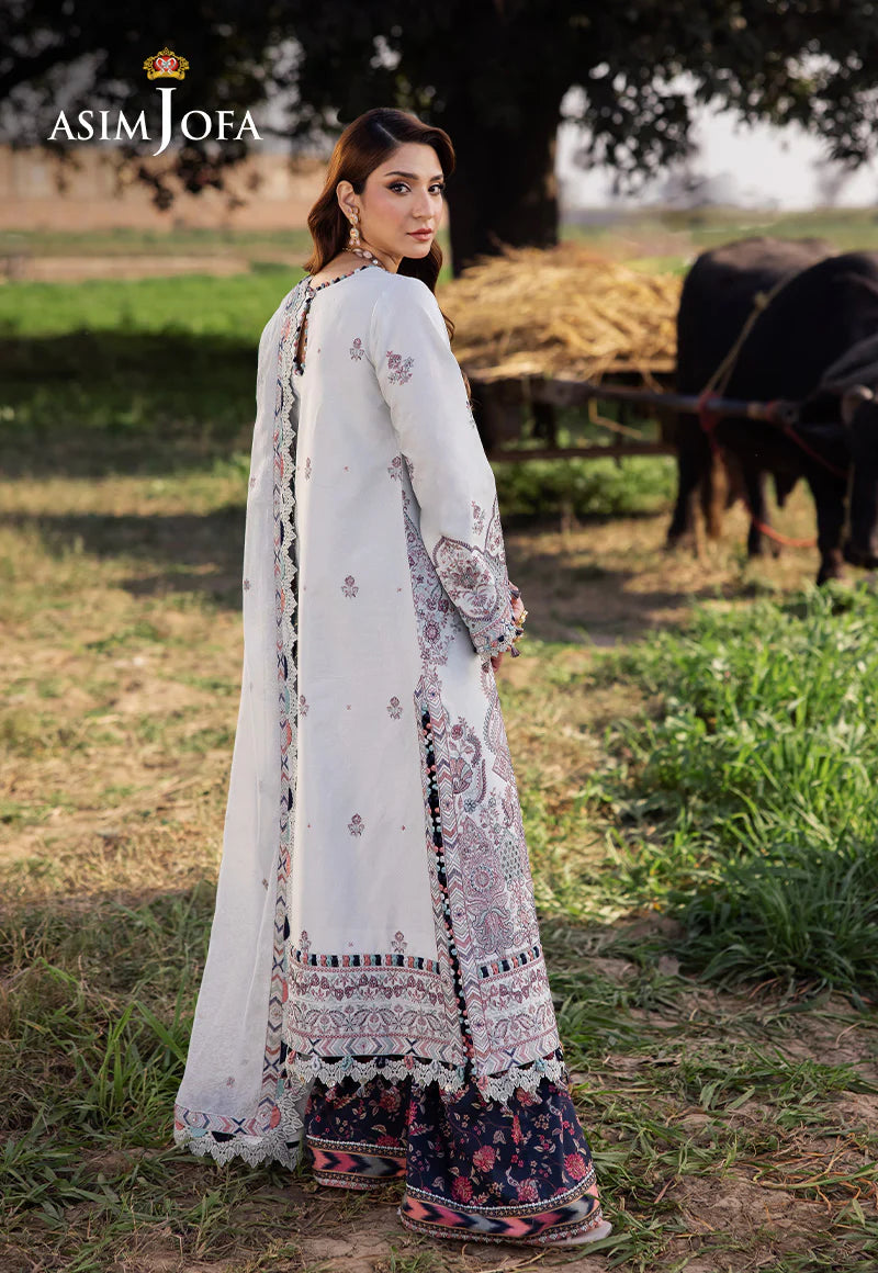 Asim Jofa 3Pc Embroidered Lawn Suit AJELL-10 gulbuy.com