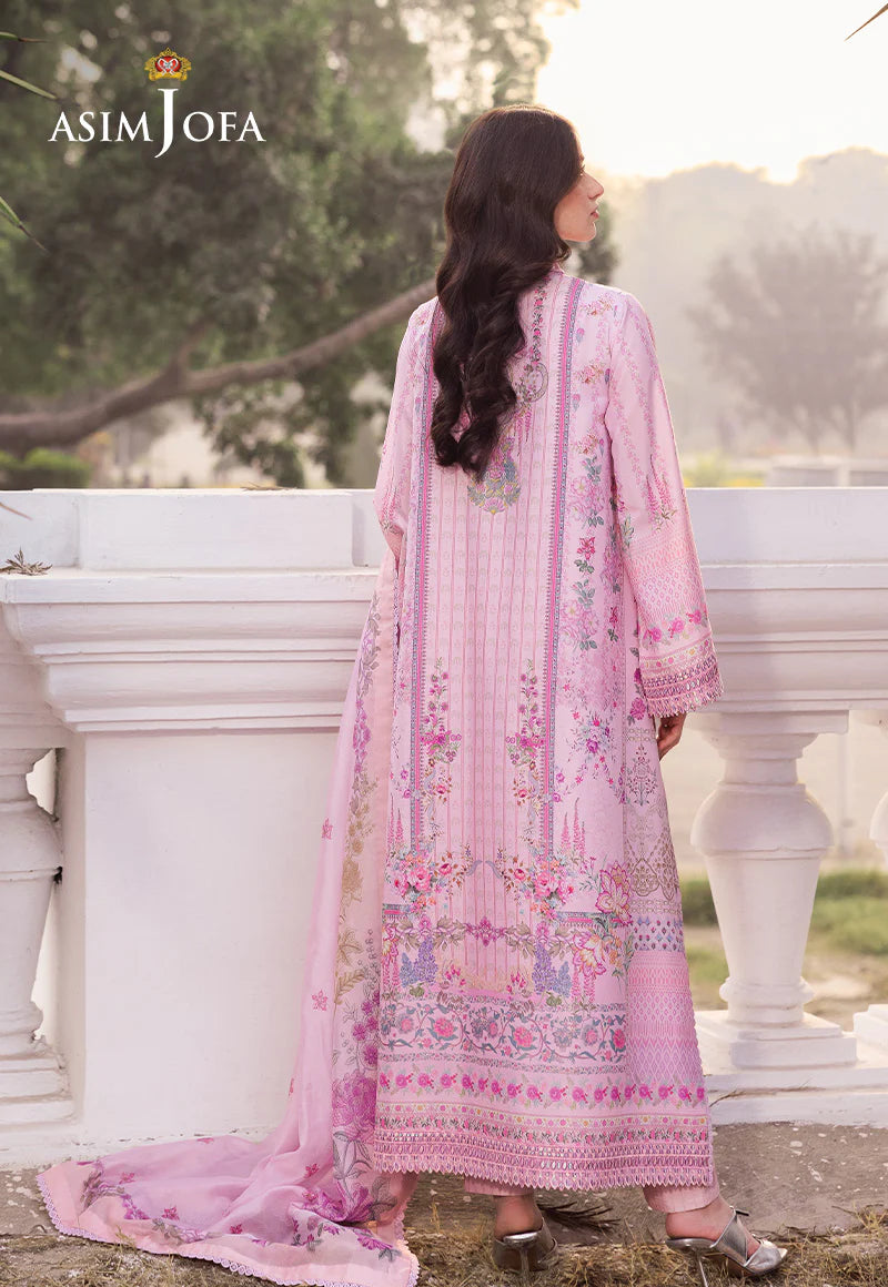Asim Jofa 3Pc Embroidered Raw Silk Suit AJRS-03 gulbuy.com