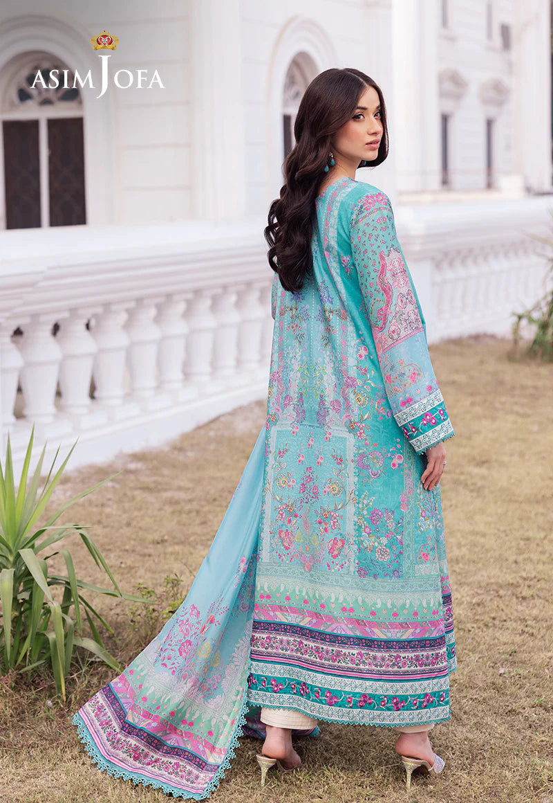 Asim Jofa 3PC Embroidered Raw Silk AJRS-04 gulbuy.com