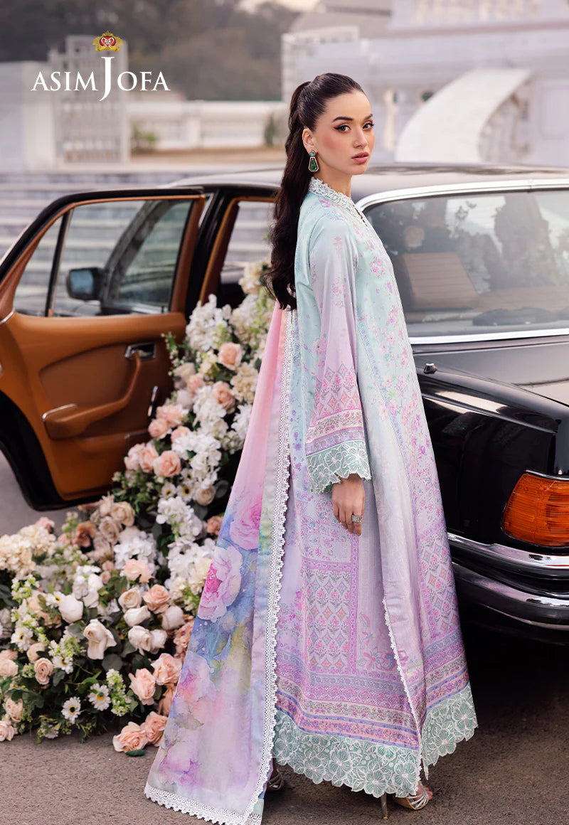 Asim Jofa 3PC Embroidered Raw Silk AJRS-07 gulbuy.com