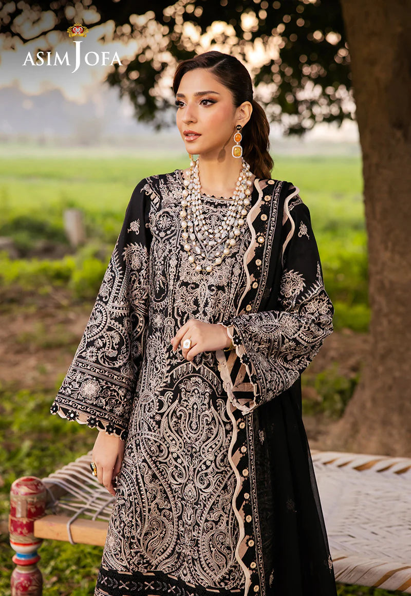 Asim Jofa 3Pc Embroidered Lawn Suit AJELL-03 gulbuy.com