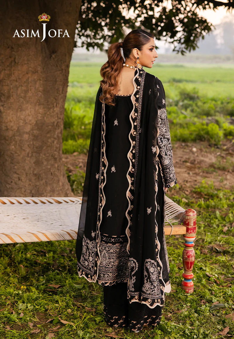 Asim Jofa 3Pc Embroidered Lawn Suit AJELL-03 gulbuy.com