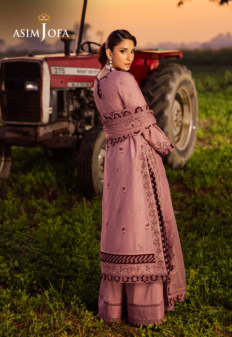 Asim Jofa 3Pc Embroidered Lawn Suit AJELL-02 gulbuy.com