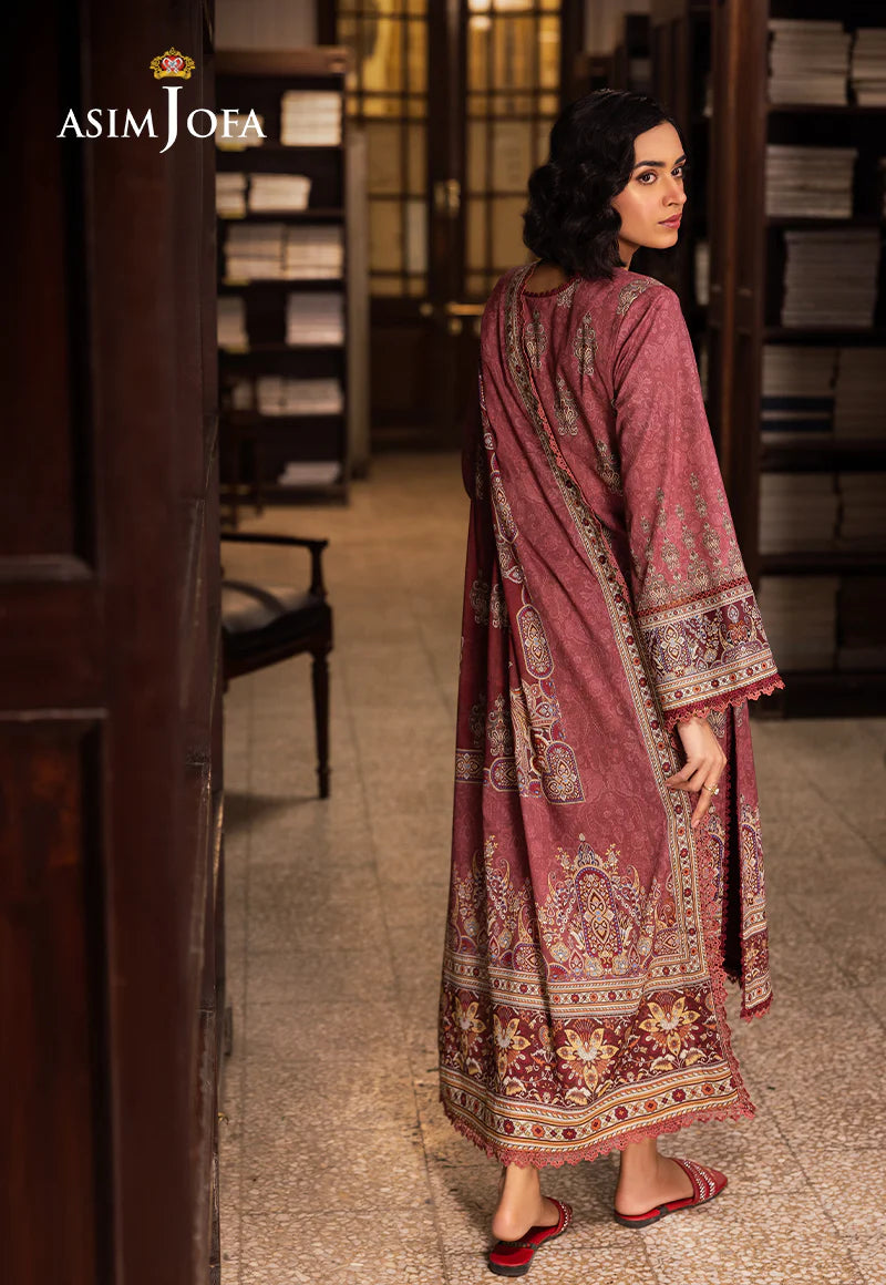 Asim Jofa 3Pc Printed Lawn Suit AJUBJ-43 gulbuy.com