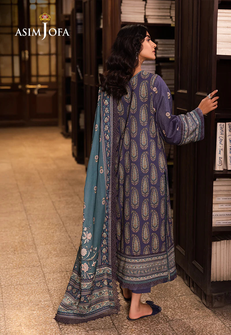 Asim Jofa 3Pc Printed Lawn Suit AJUBJ-36 gulbuy.com