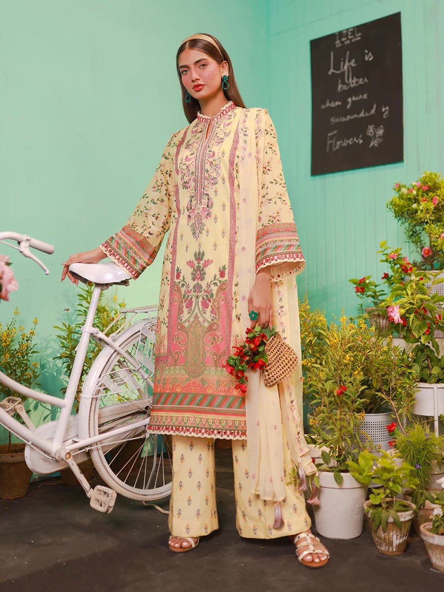 Salitex 3 Piece Embroidered Lawn Suit (SUNS24AIZ001UT)