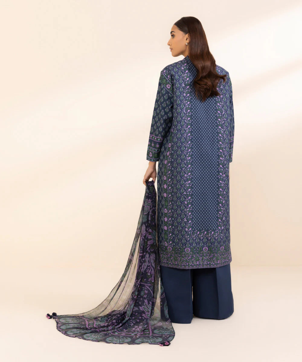 SAPPHIRE 3Pc Printed Khaddar Suit 00U3PDY24V93 gulbuy.com