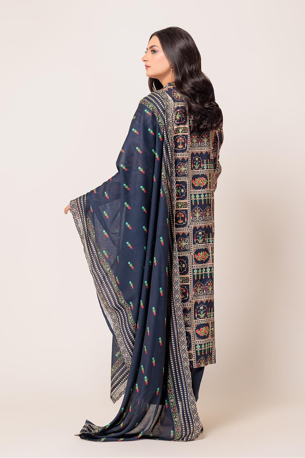 BONANZA SATRANGI 3PC PRINTED LAWN SUIT (1S24P3P590)