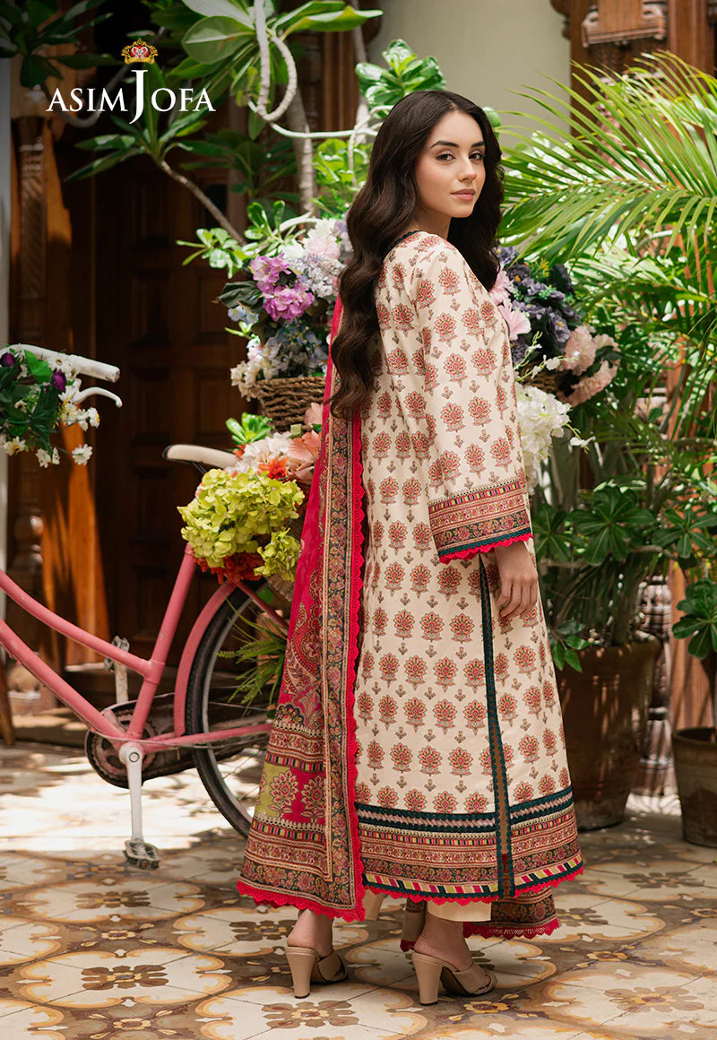 Asim Jofa 3Pc Printed Lawn Suit AJUUB-39 gulbuy.com