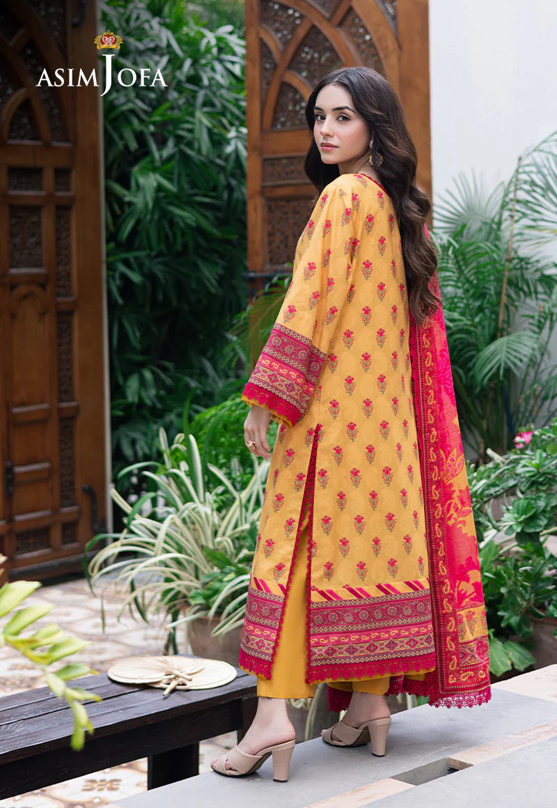 Asim Jofa 3Pc Printed Lawn Suit AJUUB-36 gulbuy.com