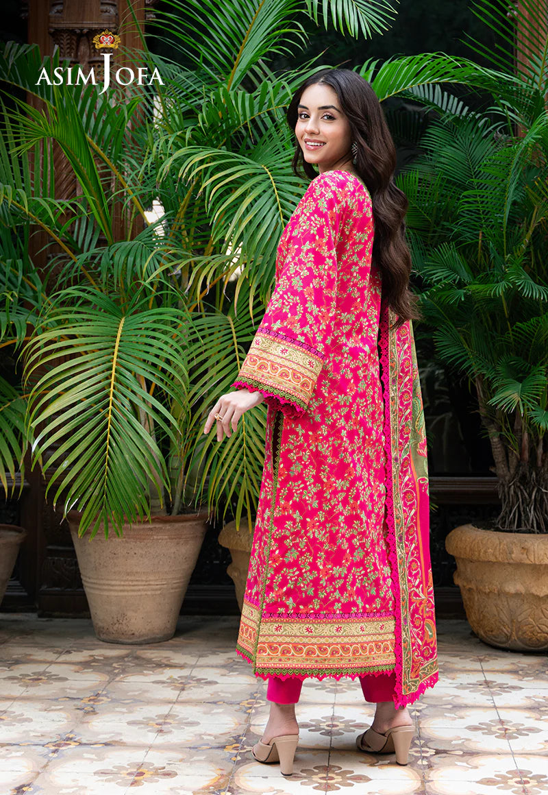 Asim Jofa 3Pc Embroidered Lawn Suit AJUUB-24 gulbuy.com