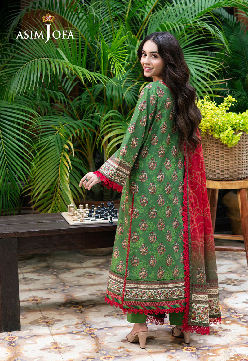 Asim Jofa 3Pc Printed Lawn Suit AJUUB-40 gulbuy.com
