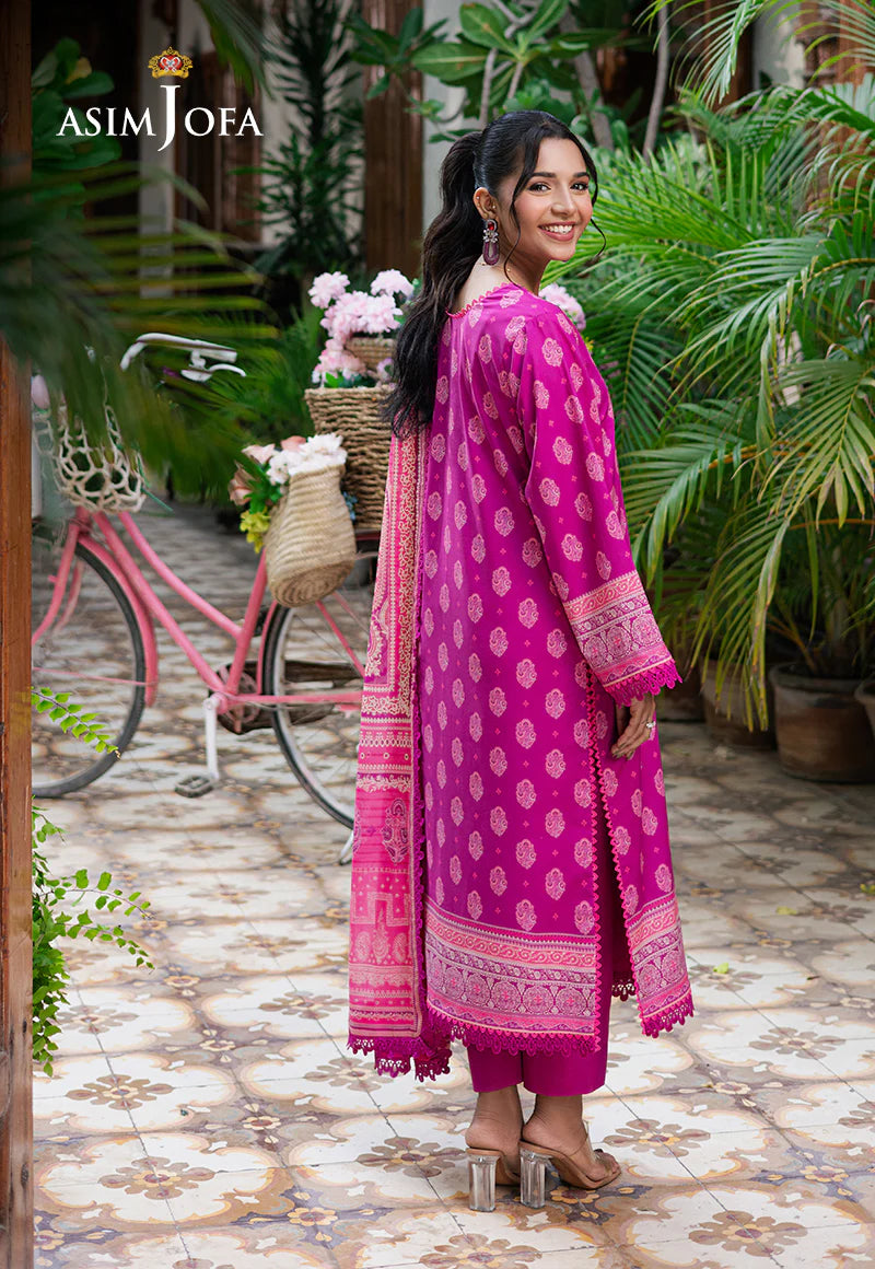 Asim Jofa 3Pc Printed Lawn Suit AJUUB-33 gulbuy.com