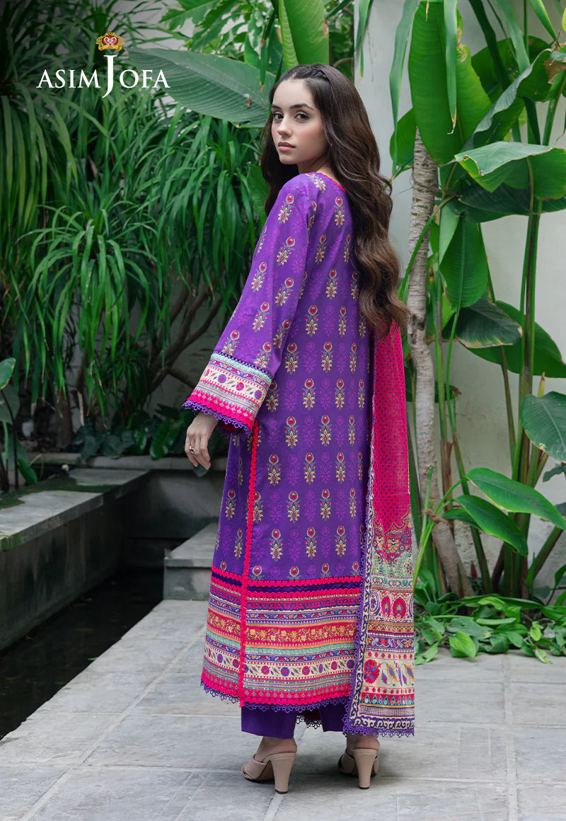 Asim Jofa 3Pc Printed Lawn Suit AJUUB-34 gulbuy.com