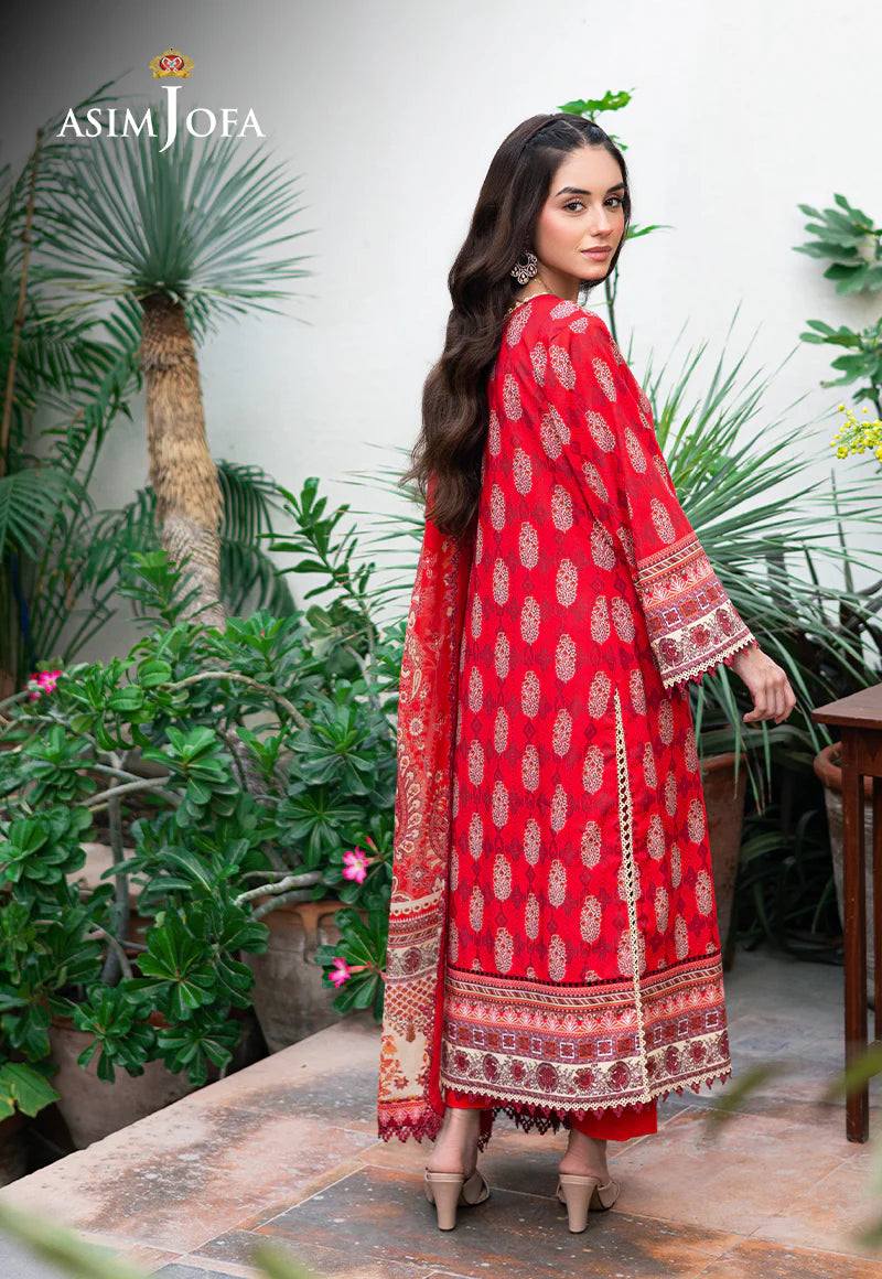 Asim Jofa 3Pc Printed Lawn Suit AJUUB-35 gulbuy.com