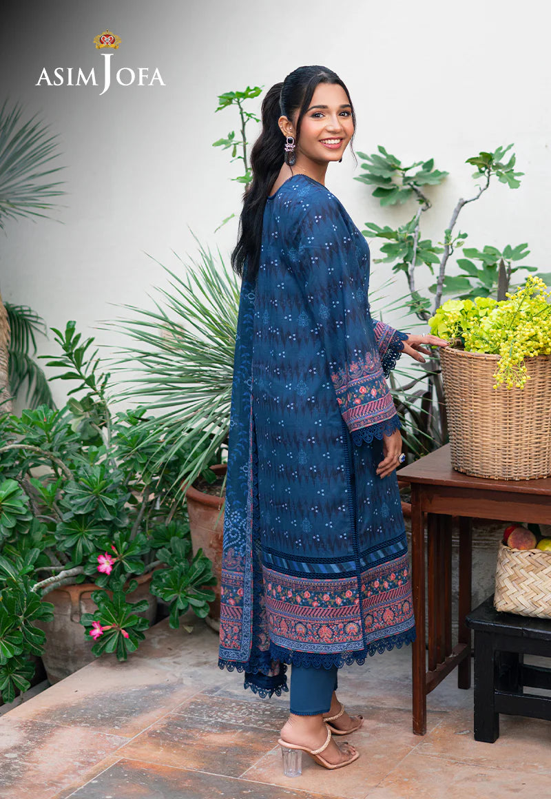 Asim Jofa 3Pc Printed Lawn Suit AJUUB-37 gulbuy.com