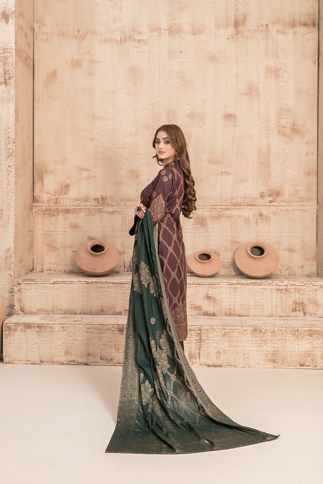 Tawakkal 3 Piece Cotton Lawn Suit (D-2950)