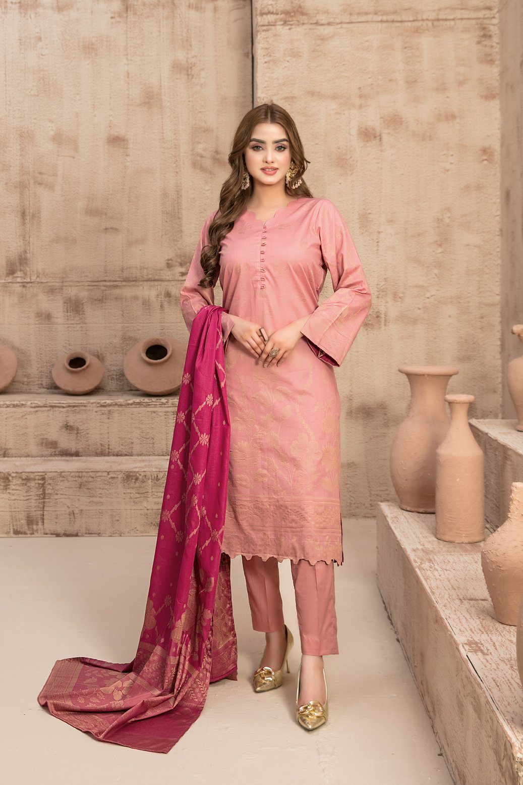 Tawakkal 3 Piece Cotton Lawn Suit (D-2955)