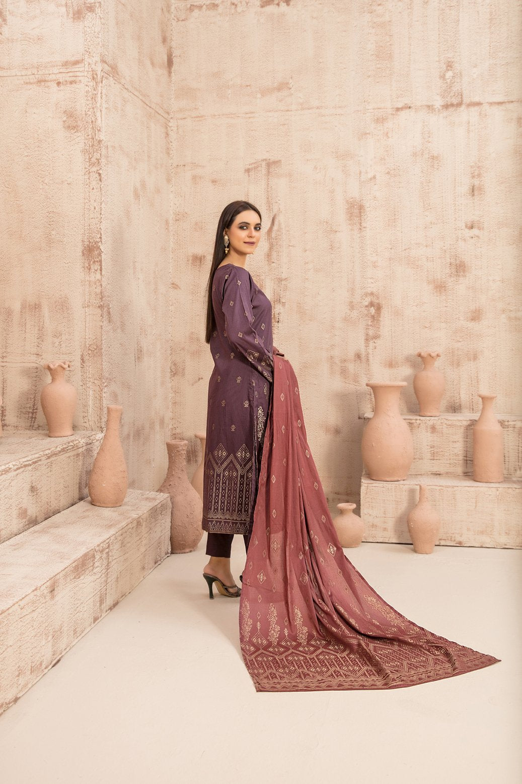 Tawakkal 3 Piece Cotton Lawn Suit (D-2951)