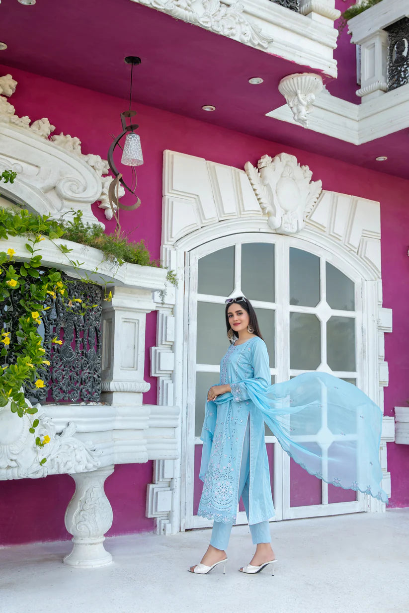 Tawakkal 3Pc Embroidered Lawn Suit D-1747