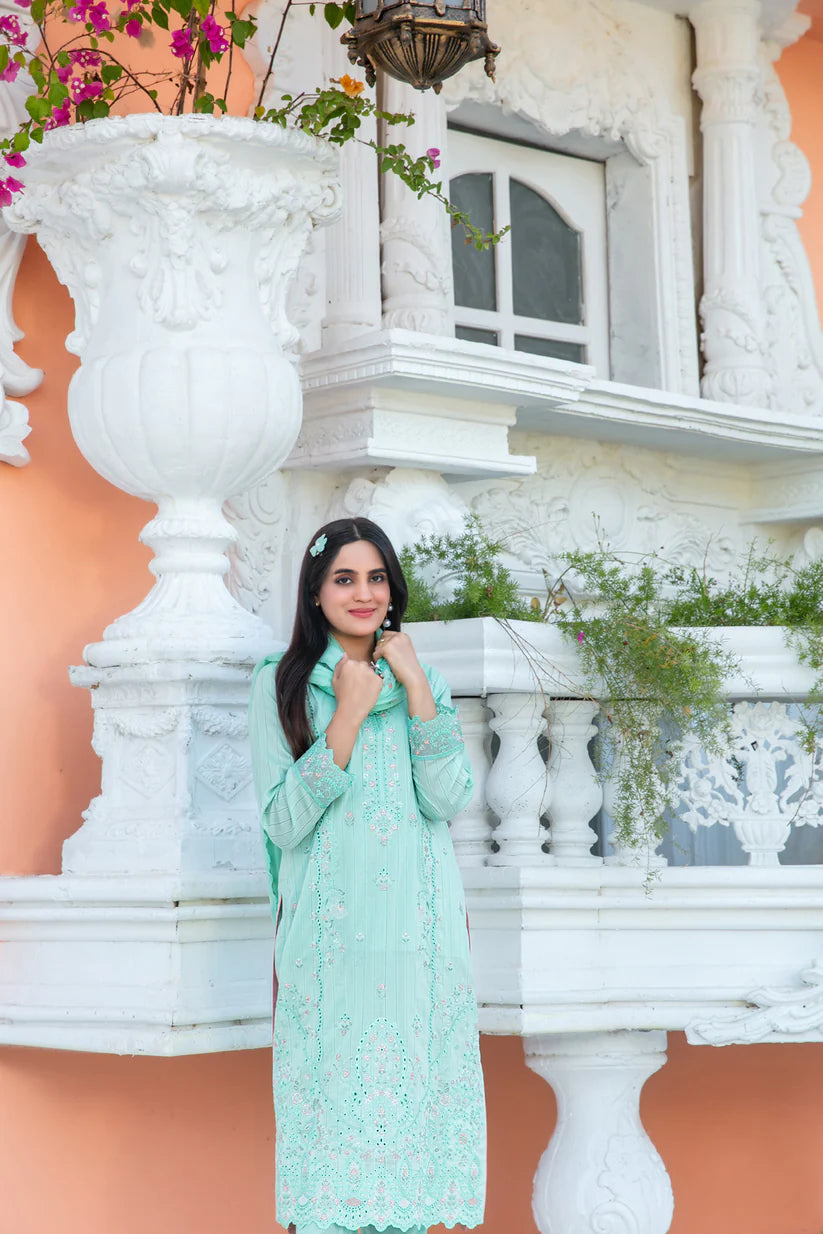 Tawakkal 3Pc Embroidered Lawn Suit D-1745