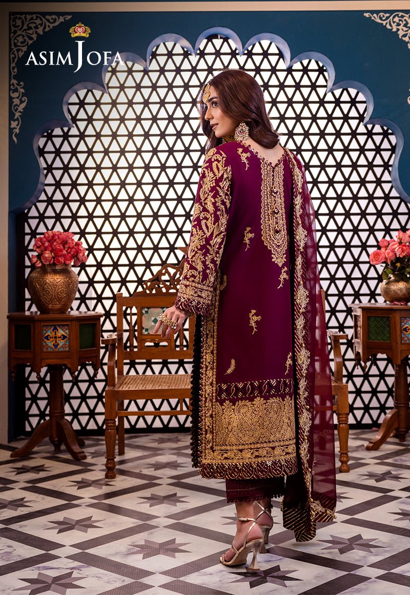 ASIM JOFA 3 PIECE EMBROIDERED LAWN SUIT (AJFI-03)