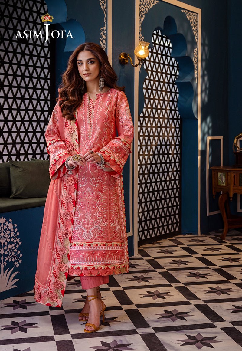 ASIM JOFA 3 PIECE EMBROIDERED LAWN SUIT (AJFI-07)