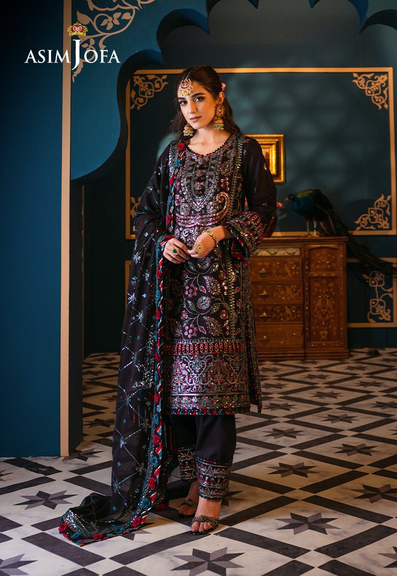 ASIM JOFA 3 PIECE EMBROIDERED LAWN SUIT (AJFI-14)