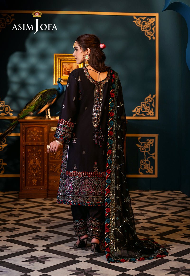ASIM JOFA 3 PIECE EMBROIDERED LAWN SUIT (AJFI-14)