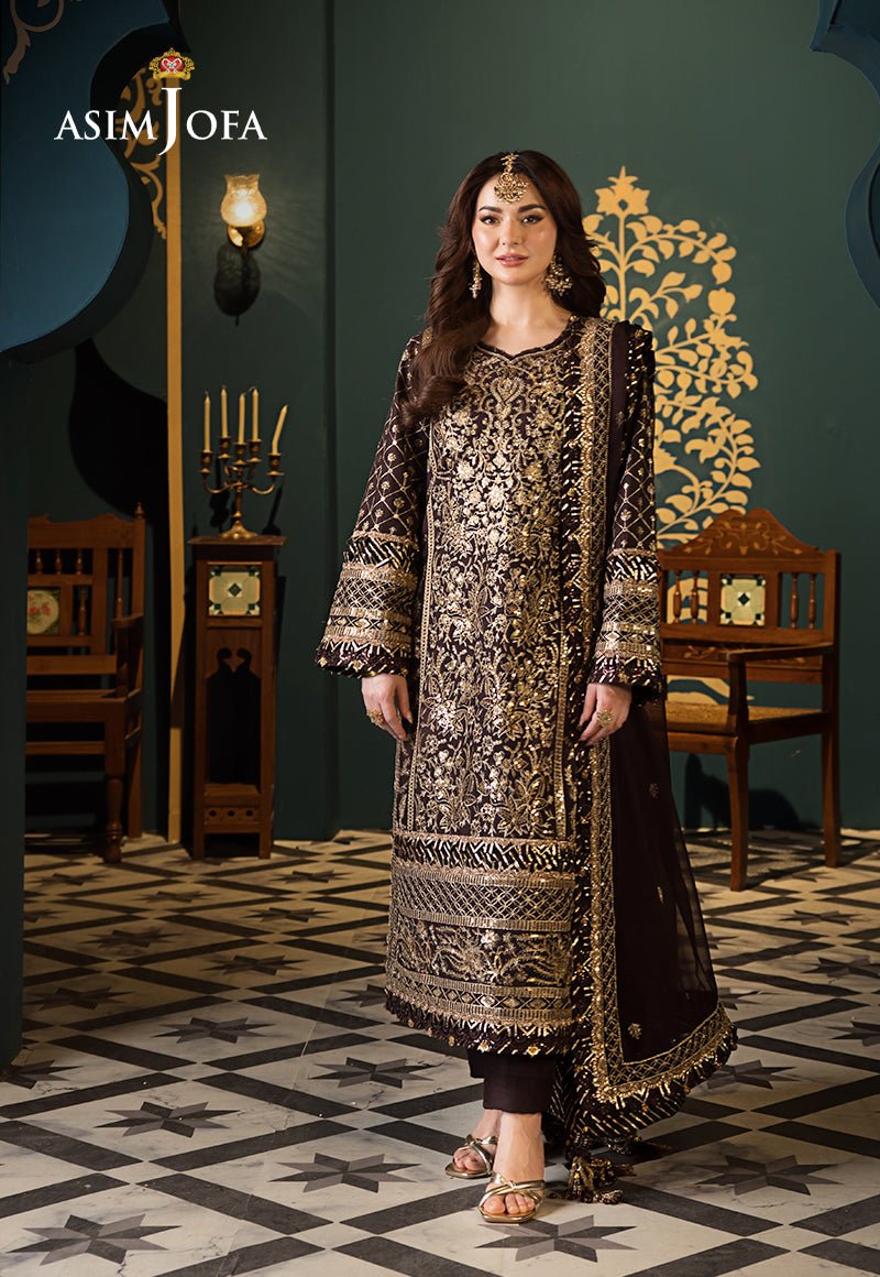 ASIM JOFA 3 PIECE EMBROIDERED LAWN SUIT (AJFI-04)