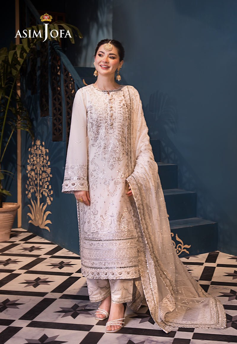 ASIM JOFA 3 PIECE EMBROIDERED LAWN SUIT (AJFI-08)