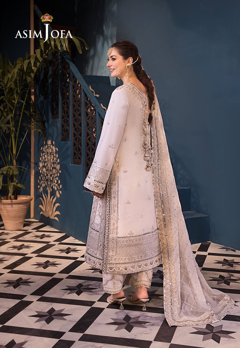 ASIM JOFA 3 PIECE EMBROIDERED LAWN SUIT (AJFI-08)