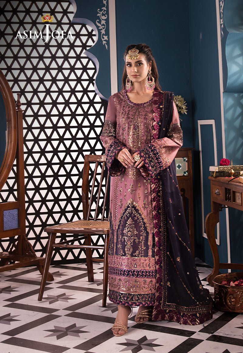 ASIM JOFA 3 PIECE EMBROIDERED LAWN SUIT (AJFI-22)