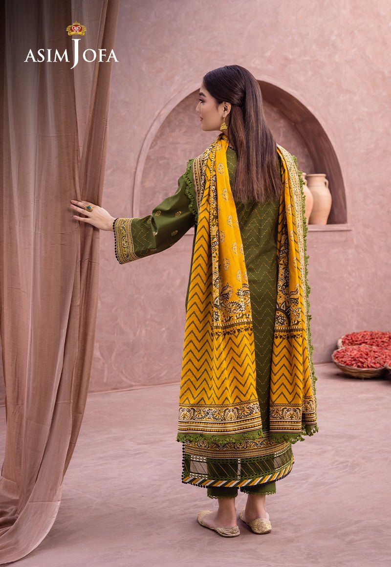 ASIM JOFA 3 PIECE CAMBRIC LAWN SUIT (AJUB-01)