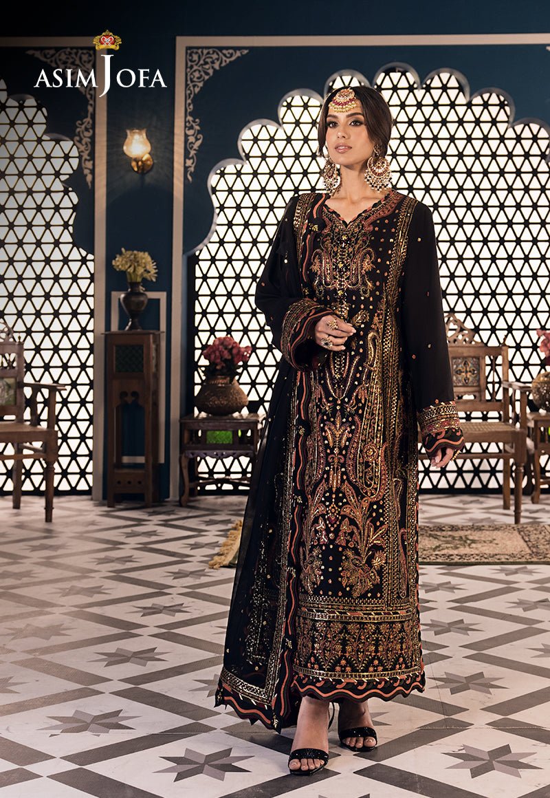 ASIM JOFA 3 PIECE EMBROIDERED LAWN SUIT (AJFI-06)