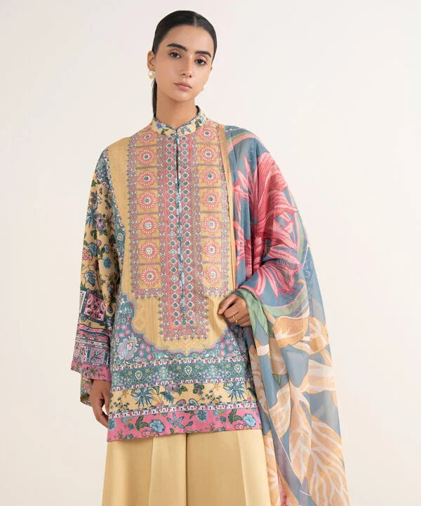 Sapphire 3Pc Embroidered Lawn Suit 0PEDY25V529B gulbuy.com