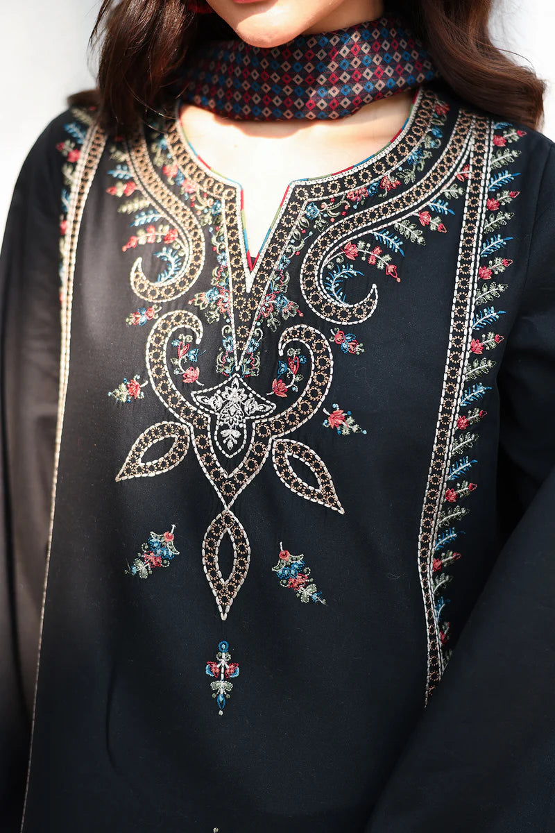Jazmin 3Pc Embroidered Lawn Suit USE-9218 gulbuy.com
