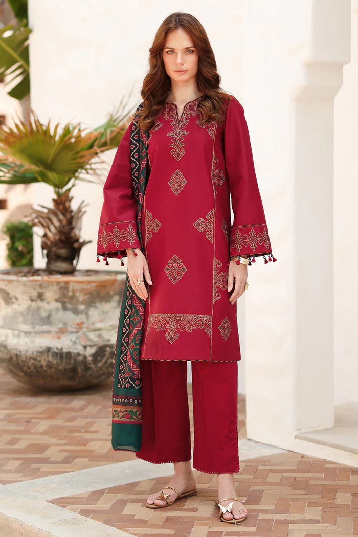 Jazmin 3Pc Embroidered Lawn Suit USE-9217 XL gulbuy.com