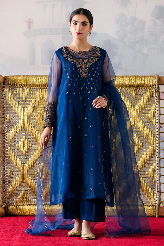 Charizma 3 Piece Embroidered Organza Suit (CMA-4-203)