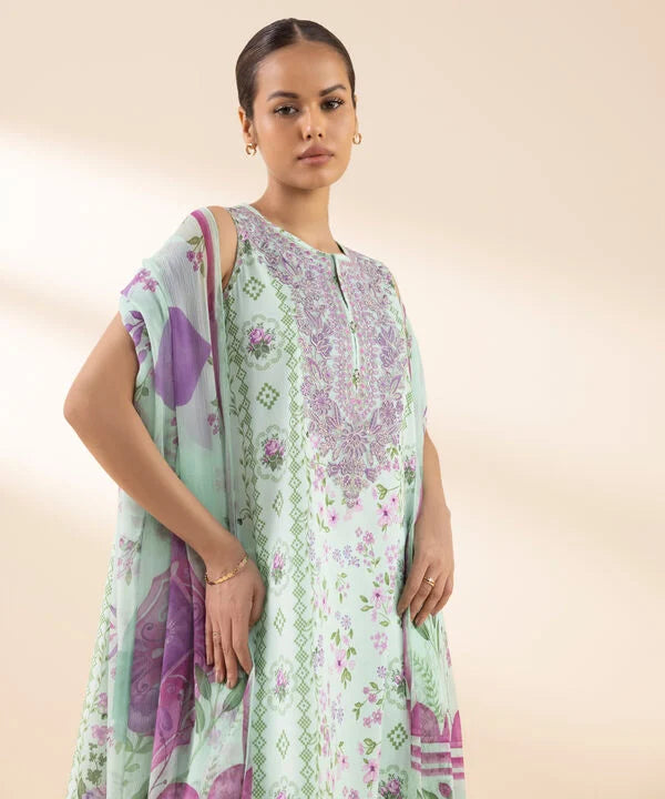 Sapphire 2Pc Embroidered Lawn Suit 0U2DEDY25V53 gulbuy.com