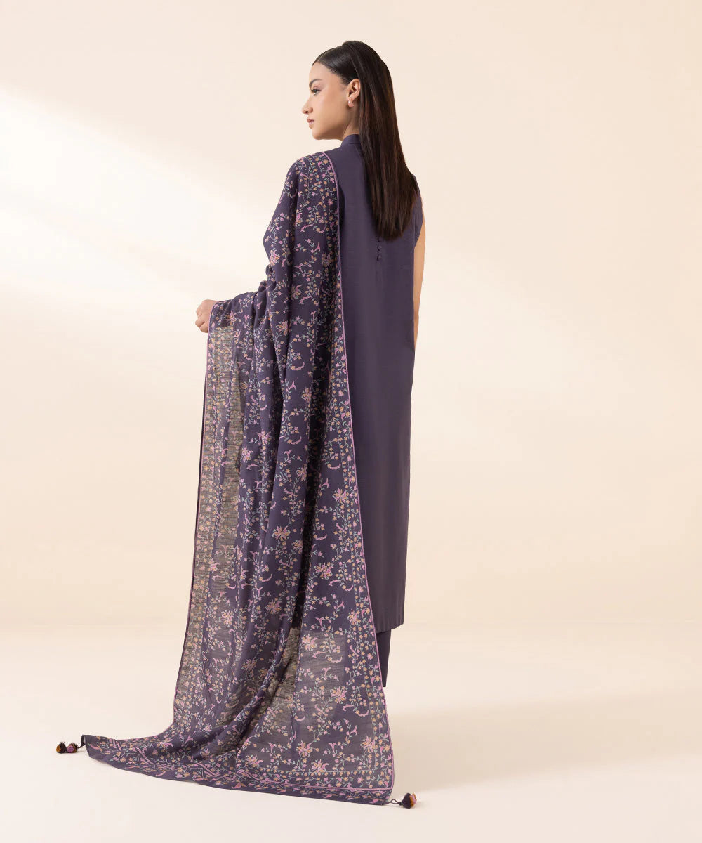 Sapphire 3Pc Embroidered Khaddar Suit 2DEST24V81TS gulbuy.com