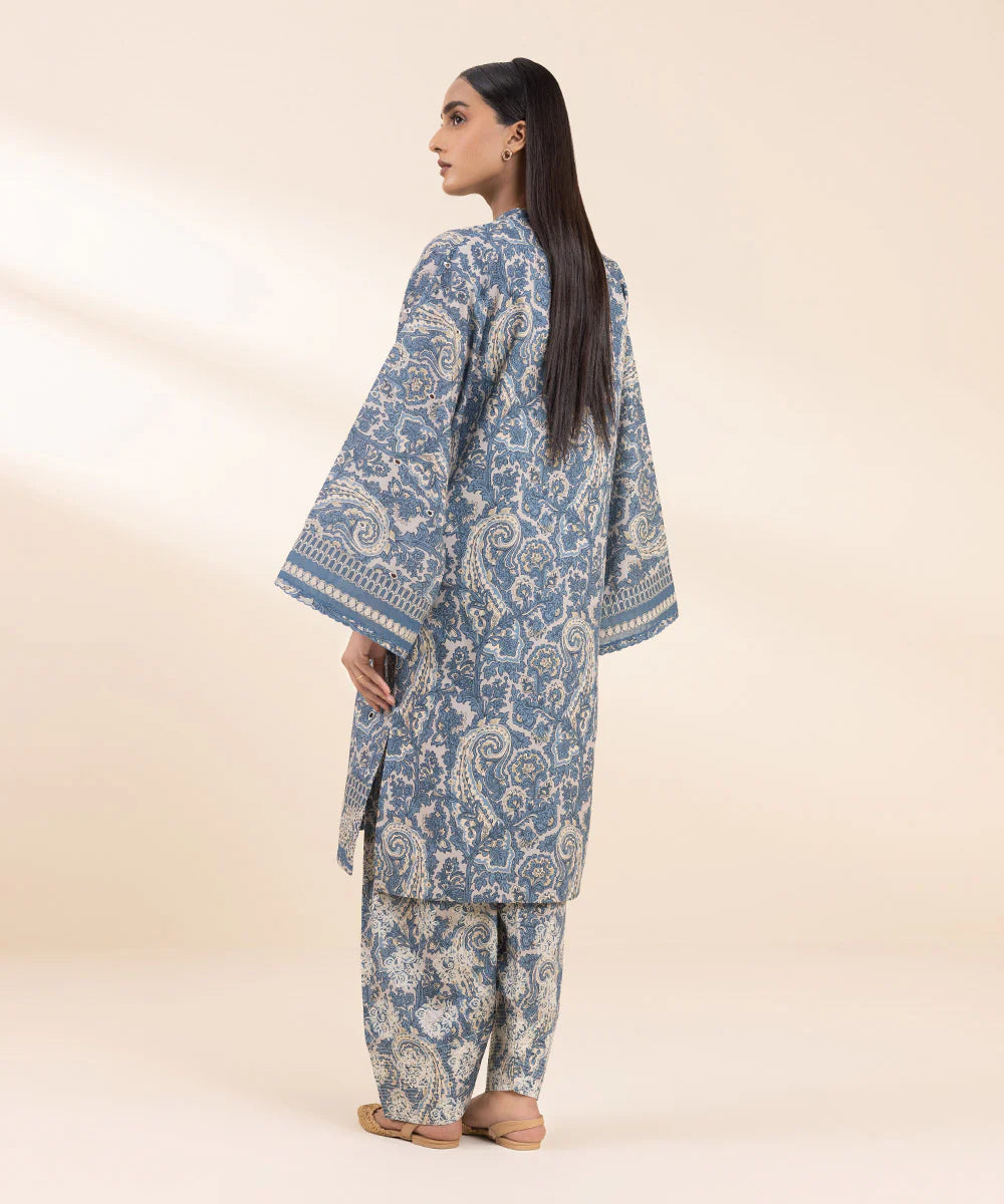 Sapphire 2Pc Embroidered Cambric Suit 0U2TDY24V812 gulbuy.com