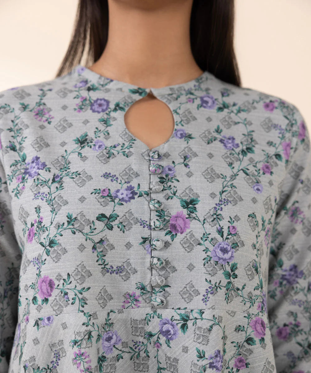 Sapphire 3Pc Printed Khaddar Suit 3PDY24V811TS gulbuy.com
